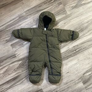 Infant Puffer Jacket in Olive Green